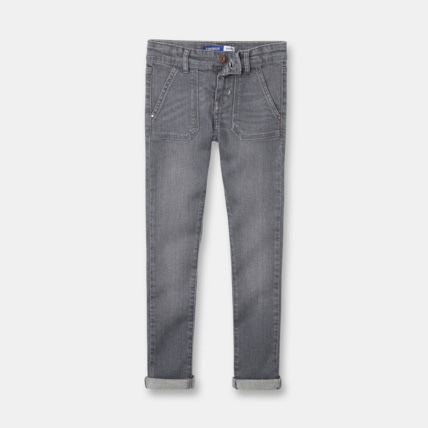 Avis Jean skinny stretch gris fille OKAIDI 1