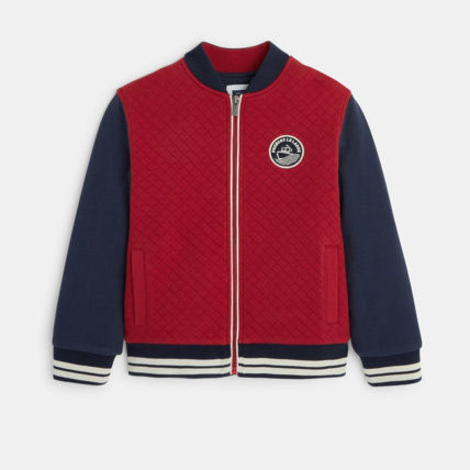 Avis Teddy bicolore en molleton matelassé rouge garçon OKAIDI 1