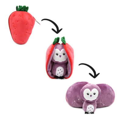 Avis Peluche Violet la chouette/fraise - Flipetz LES DEGLINGOS 1