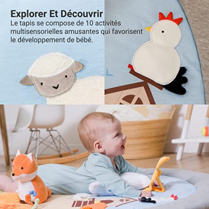 Avis Tapis d'éveil multi-activités ferme Little Big Friends 4