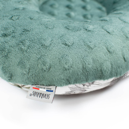 Avis Coussin anti tête plate réversible en minky, Safari Sevira Kids 3
