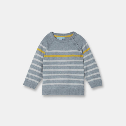Avis Pull rayé mélange laine OBAÏBI 1