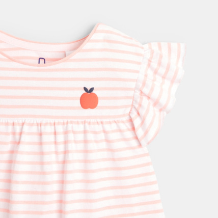 Avis Pyjama short 2 pièces à volants rose fille OKAIDI 3