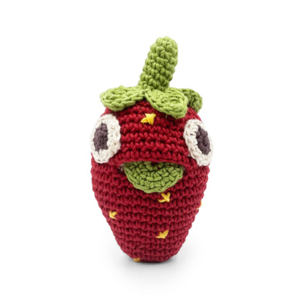 Avis Hochet Nellie la Fraise MYUM - THE VEGGY TOYS 1