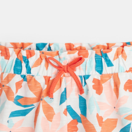 Avis Short imprimé en jersey de coton orange fille OKAIDI 3