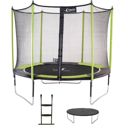 Avis Trampoline de jardin 305 cm + filet de sécurité + échelle + bâche de protection JUMPI Kangui 1