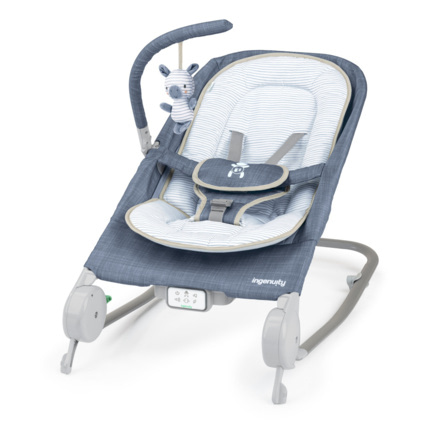 Avis Transat bébé massant avec arche Happy Belly Chambray INGENUITY 1