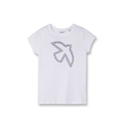 Avis T-shirt fantaisie blanc fille OKAIDI 1