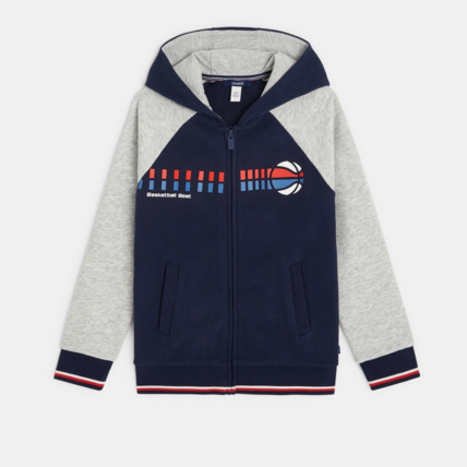 Avis Sweat-shirt à capuche bleu garçon OKAIDI 1