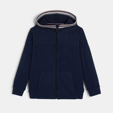Avis Sweat-shirt zippé à capuche bleu garçon OKAIDI 1