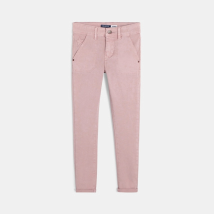 Avis Pantalon skinny hyper stretch rose fille OKAIDI 1