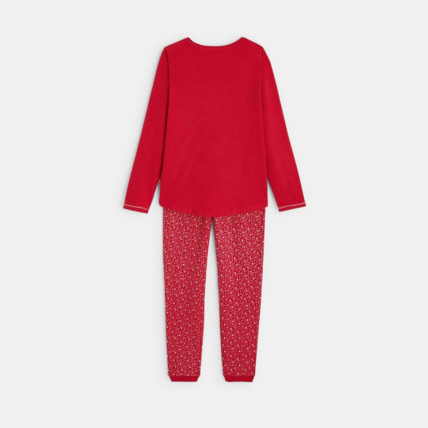 Avis Pyjama 2 pièces en jersey Magic rouge fille OKAIDI 4