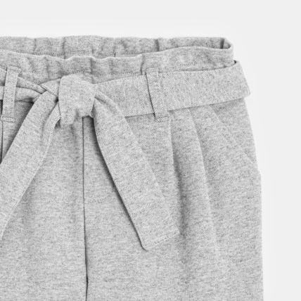 Avis Pantalon chino ceinturé gris fille OKAIDI 3