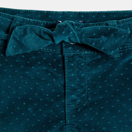 Avis Short en velours vert fille OKAIDI 3