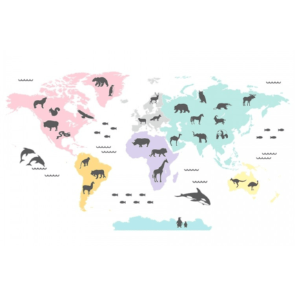 Avis Sticker carte du monde Mon Lit Cabane 1