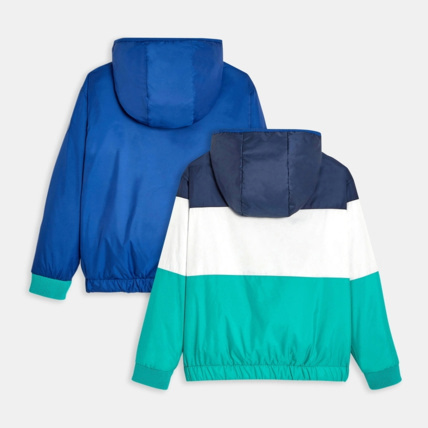 Avis Blouson matelassé réversible bleu garçon OKAIDI 3
