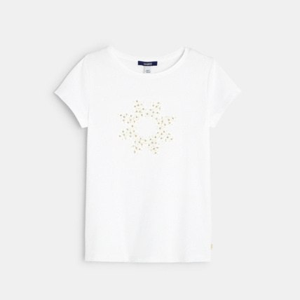 Avis T-shirt fantaisie blanc fille OKAIDI 2