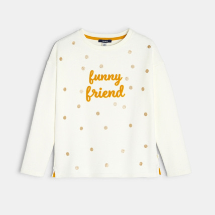 Avis Sweat à pois blanc fille OKAIDI 1