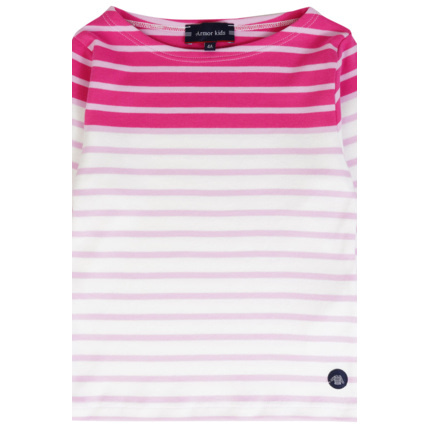 Avis Marinière bicolore - coton épais - Fucsia/Mauve Rose/Milk ARMOR-LUX 3