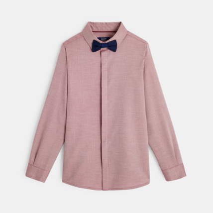 Avis Chemise coton fantaisie et noeud papillon rouge garçon OKAIDI 2