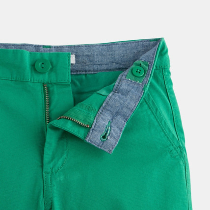 Avis Bermuda slim en toile vert garçon OKAIDI 4