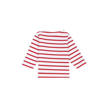 Avis Marinière "Beg Meil" Baby - coton léger - Blanc/Braise ARMOR-LUX 3