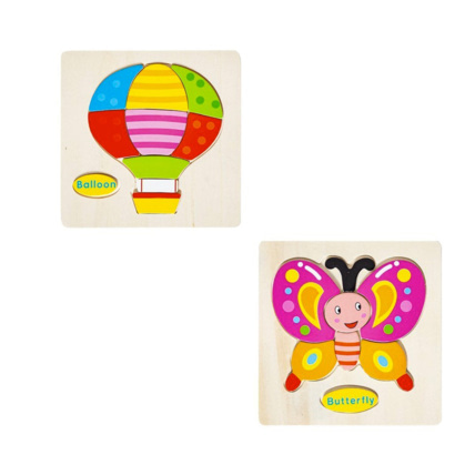 Avis Lot de 4 puzzles d'encastrement en bois HOLZ ISO TRADE 2