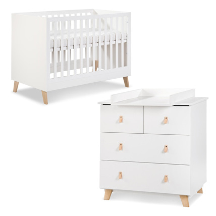 Avis Ensemble commode table à langer amovible + lit évolutif bébé NOAH Mon Mobilier Design 1