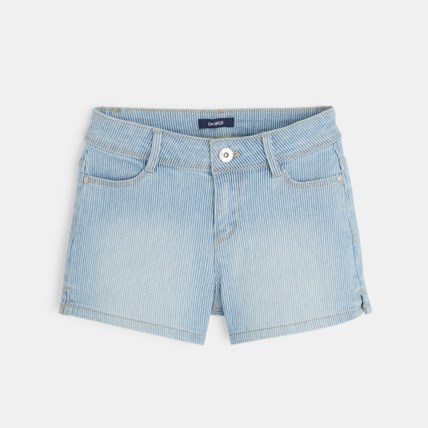 Avis Short en jean brodé bleu fille OKAIDI 1