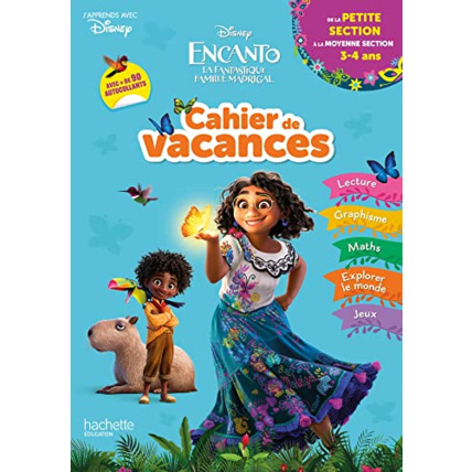 Avis Disney - Encanto - Cahier de vacances 2023, de la Petite Section à la Moyenne section Hachette Éducation 1