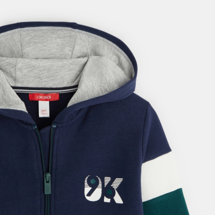 Avis Sweat-shirt à capuche OK 96 bleu garçon OKAIDI 3