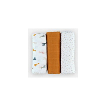 Avis Set de 3 langes en mousseline de coton BIO NOUKIE'S 2