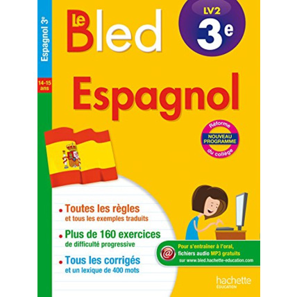 Avis Cahier Bled - Espagnol 3E Hachette Éducation 1