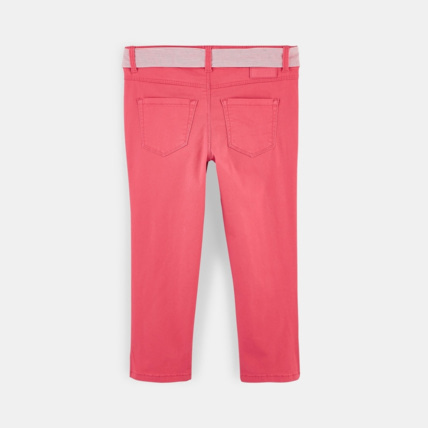 Avis Pantalon capri ceinturé rose fille OKAIDI 2