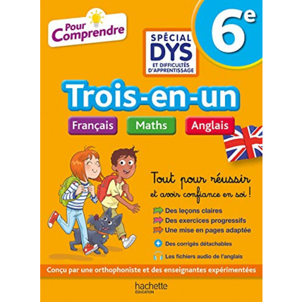 Avis Pour Comprendre - 6e Spécial DYS (dyslexie) et difficultés d'apprentissage - Français Maths Anglais Hachette Éducation 1