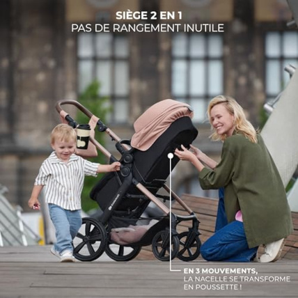 Avis Poussette 3 en 1 MOOV2 , avec Siège auto Mink PRO I-Size inclus Kinderkraft 3