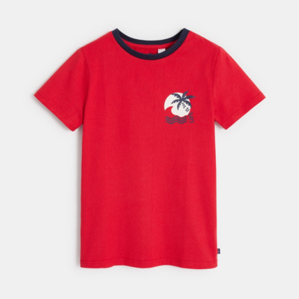 Avis T-shirt manches courtes à motif rouge garçon OKAIDI 2