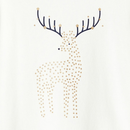 Avis T-shirt manches longues à motif pailleté OKAIDI 2