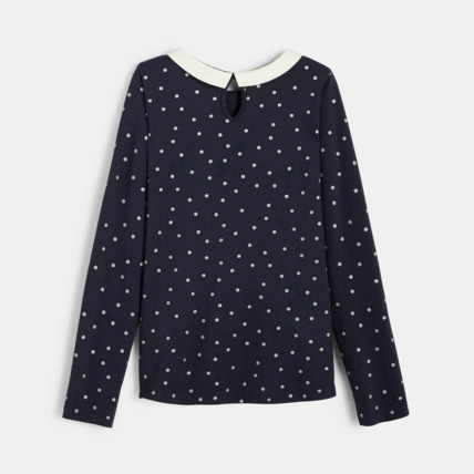 Avis T-shirt col Claudine bleu fille OKAIDI 2