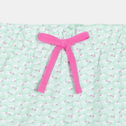 Avis Short en jersey imprimé vert fille OKAIDI 2