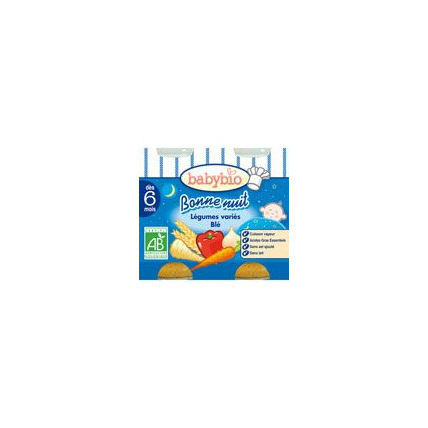 Avis BONNE NUIT Légumes variés blé 200 g dès 8 mois Babybio 1