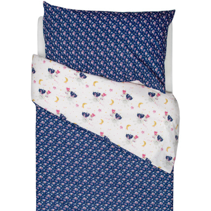 Avis Parure de lit réversible en coton Fairy Flore Sevira Kids 5