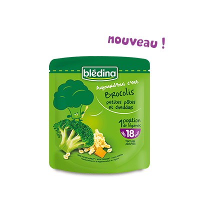 Avis Aujourd'hui c'est : Brocolis, petites pâtes et Cheddar Blédina 1