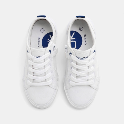Avis Tennis toile bicolores blanches garçon OKAIDI 2