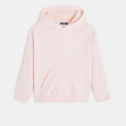 Avis Sweat molleton à capuche rose fille OKAIDI 1