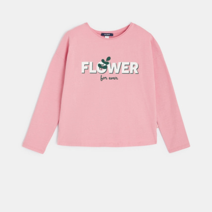 Avis T-shirt flower power rose fille OKAIDI 1