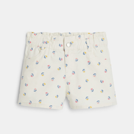 Avis Short en toile imprimée fille OKAIDI 1