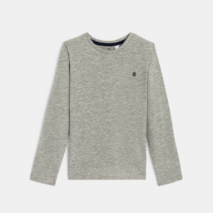 Avis T-shirt manches longues uni gris garçon OKAIDI 1