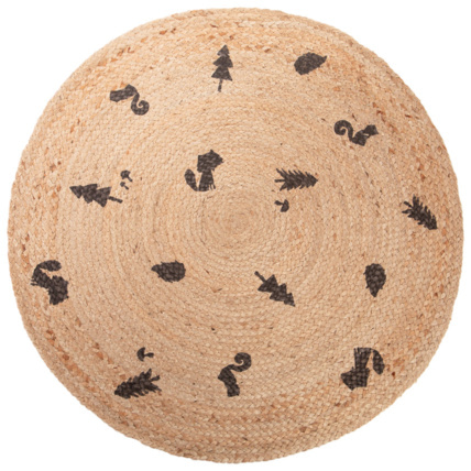 Avis Tapis de chambre rond en jute Nos Petits Amis Prémaman 1