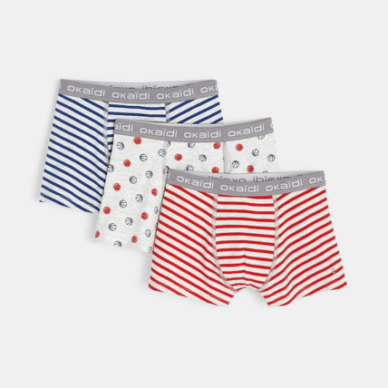 Avis Boxers imprimés (lot de 3) bleu garçon OKAIDI 1